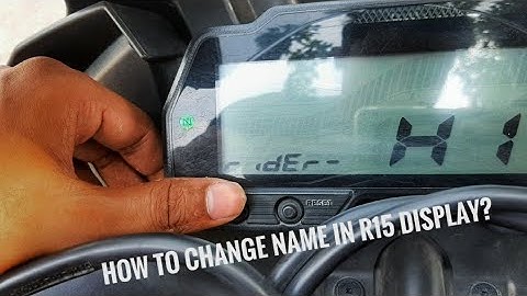 How to write name in R15 v3 speedometer or instrument cluster? | Basic settings of Yamha R15 v3