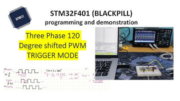 STM32 Blackpill || Three Phase PWM 120 shifted|| TRIGGER mode || cubeide || just for beginners :)