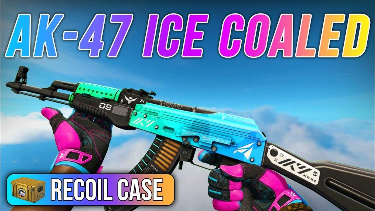 CSGO AK47 Ice Coaled Skin showcase From the Recoil Case YouTube