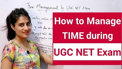 Best tricks for Time Management in UGC NET exam | Important exam tips