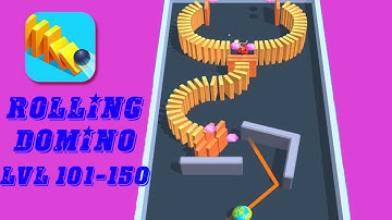 Rolling Domino Gameplay New Update Levels 101-150 by Lion Studios