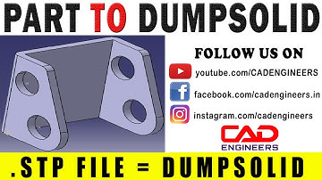 14. HOW TO CONVERT PART INTO DUMP SOLID IN CATIA V5.