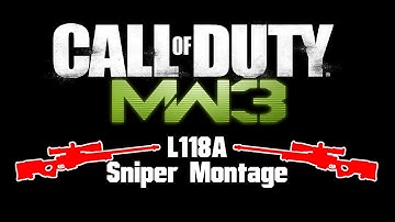 Call Of Duty : MW3 L118A ACOG Sniper Montage