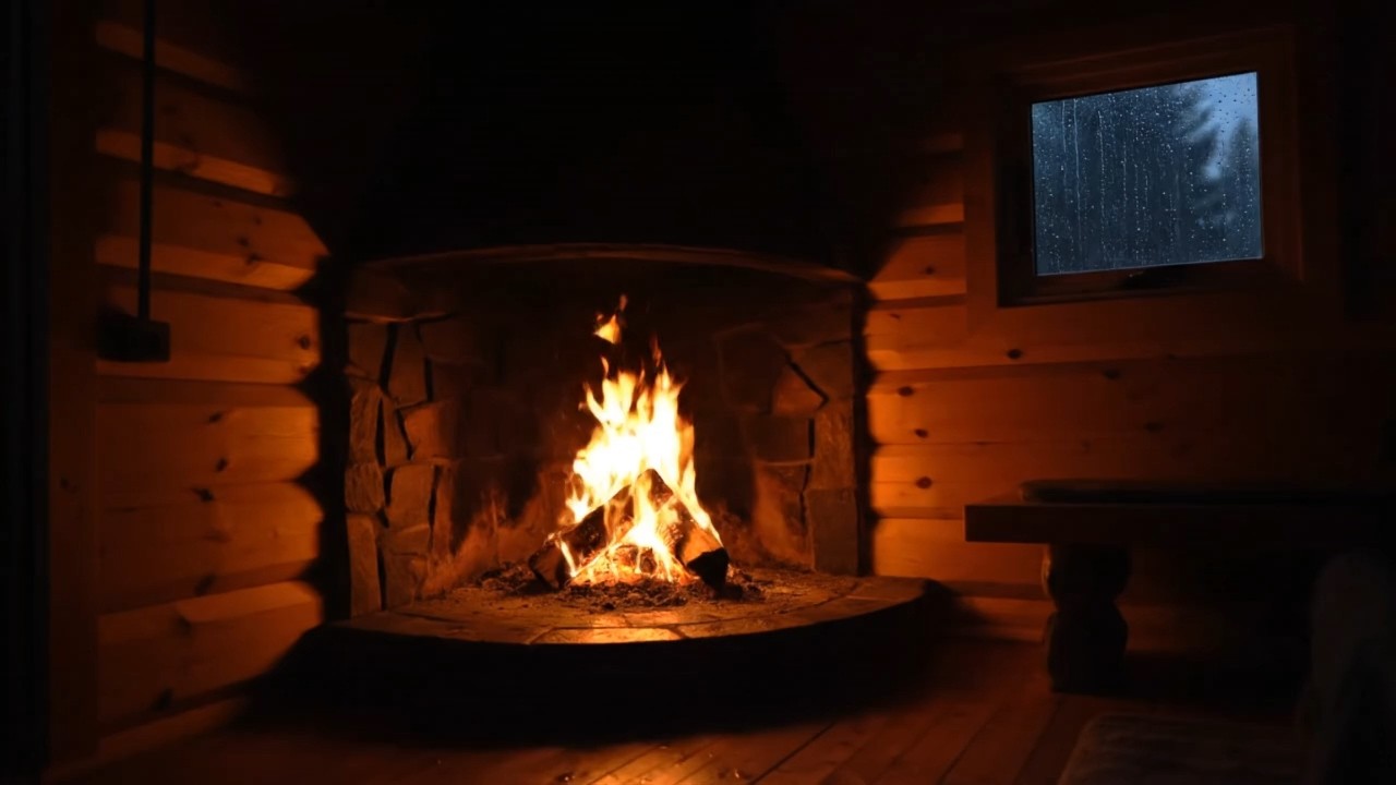 Storm Outside, Fire Inside 🔥 Deep Sleep Storm