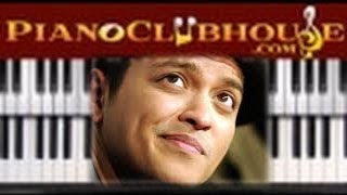 ♫ How to play "TREASURE" by Bruno Mars (piano tutorial lesson)