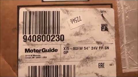 Motorguide Xi5 unboxing