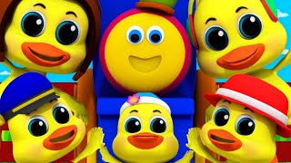 🦆Five Little Ducks 🦆+ Five Little Monkeys🐵🐒- Kids Songs and Nursery Rymes with Bob The Train