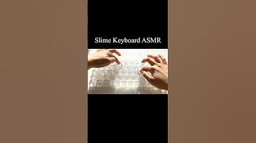 Clear Slime(?) Keyboard(?) ASMR 😀 #ai #aiasmr #satisfying #asmr #slime #keyboard #슬라임 #relax