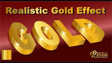 How To Make Realistic Gold Color Effect in CorelDraw | Corel Draw Tips & Tricks