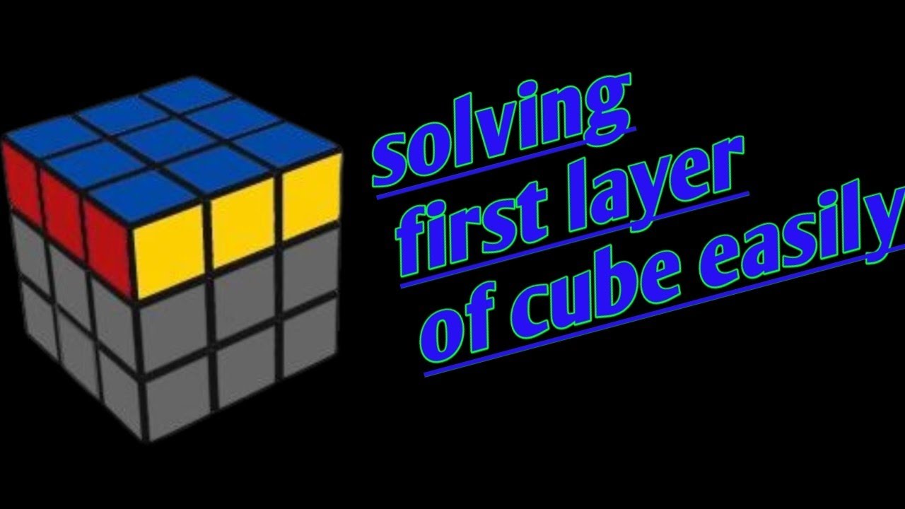 how to solve first layer of cube easily - YouTube