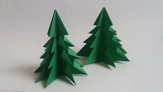 Como hacer un arbol de Navidad de papel  Christmas Tree Origami