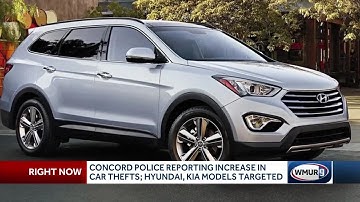 Certain Hyundai, Kia models targeted by car thieves, police say