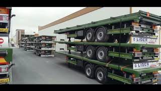 2020 Year Model 24 Unit Lider Flatbed Semi Trailer