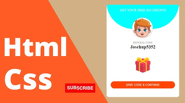 How to make referral page in Html and CSS  | Web Creator