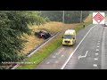 Automobilist raakt van snelweg A1 De Lutte