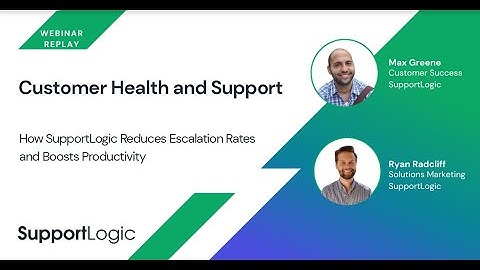 Customer Health and Support: How SupportLogic Reduces Escalation Rates and Boosts Productivity