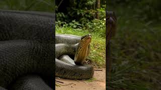 Monster Anaconda Spotted Near Cameraman 😱 #anaconda #wildlife #shorts #amazon #nature