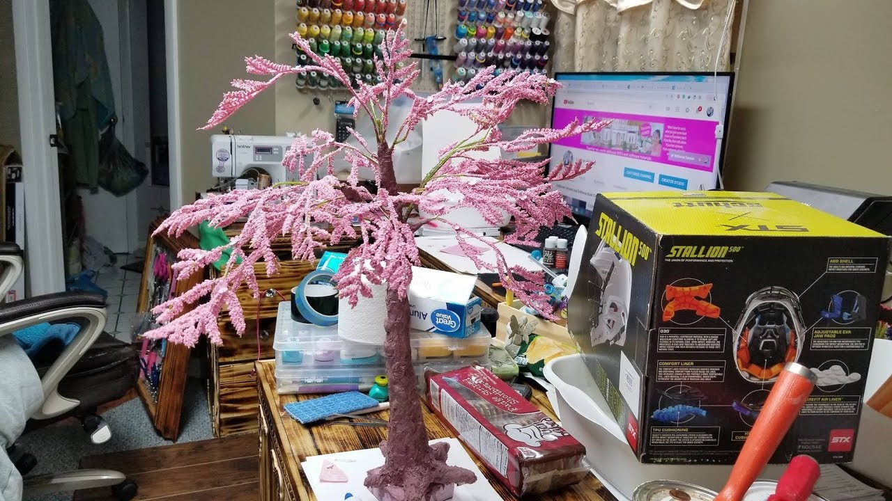 Dollhouse Cherry Blossom Tree (Part 1 of 2)