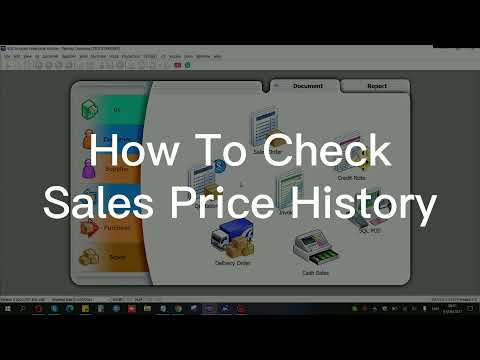 How To Check Sales Price History 如何查看售价历史 | SQL Accounting