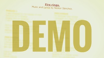 "Fire rings" snippet - Original song (demo tape)