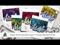 How to Create Quick Cards with Layered Backgrounds & Dies