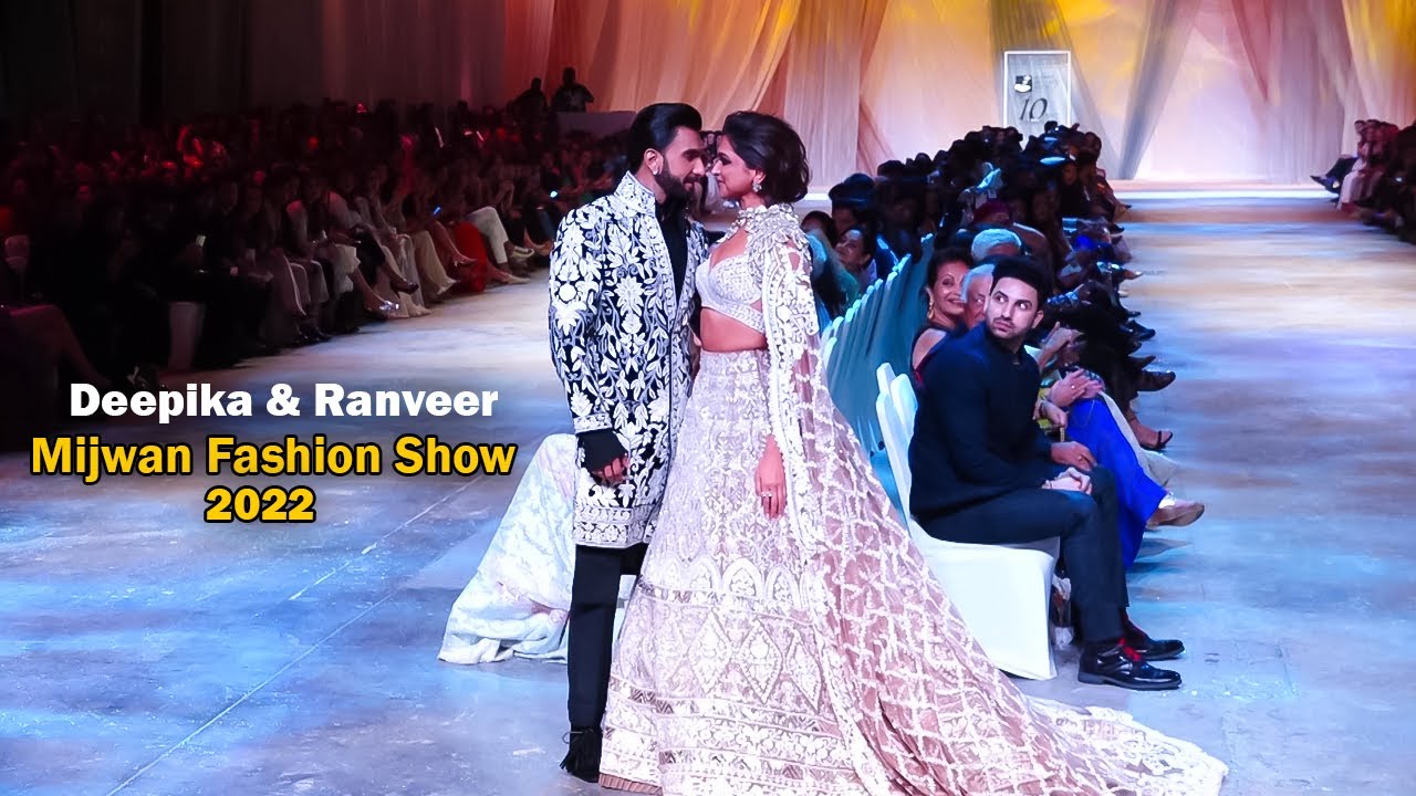 Ranveer Singh And Deepika Padukone Ramp Walk For Manish Malhotra's Mijwan Fashion Show 2022