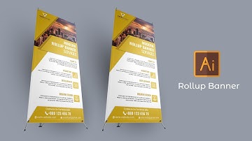 How To Make Business Roll Up Banner | Illustrator CC Tutorial