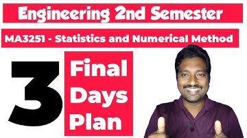 MA3251|Important questions|Statistics and Numerical Method|Final 3days plan|Engineering king|