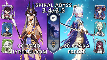 Spiral Abyss 3.5 Cyno Hyperbloom & Ayaka Freeze F2P