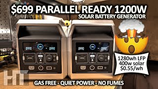 Vigorpool 1200w LiFePO4 UPS Parallel Ready Power Station Solar Generator Review