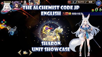 The Alchemist Code JP English - Sharon unit showcase