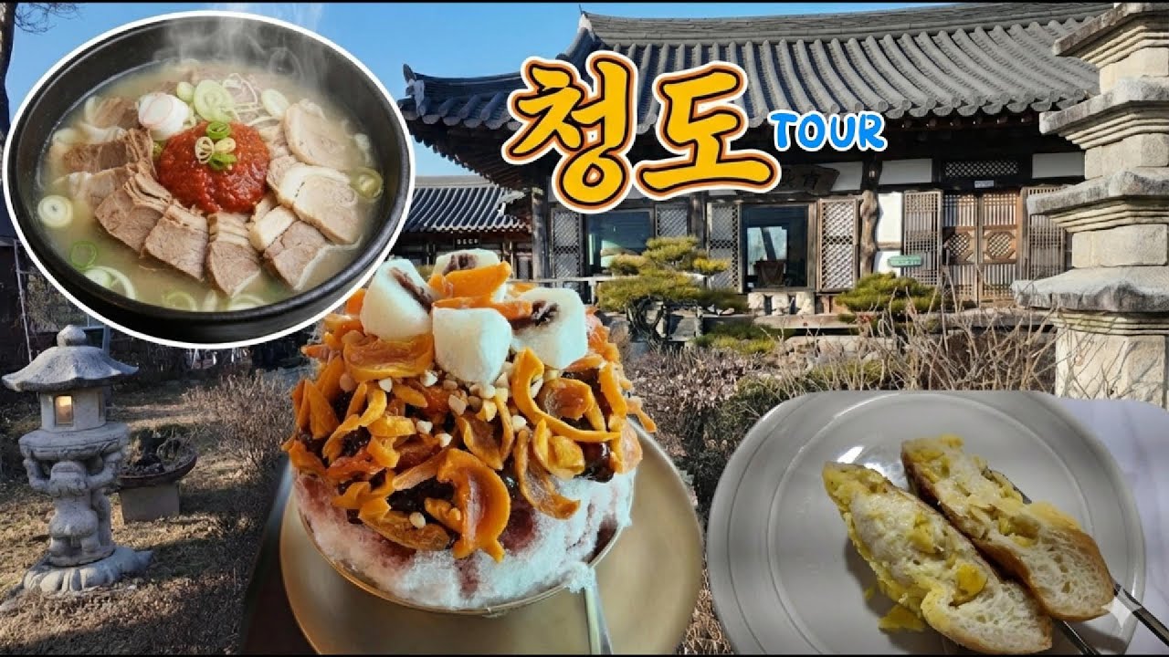 🪴 #청도여행 #풍각오일장 #청도읍성 #감말랭이빙수 #삼송빵집 #국내여행vlog
