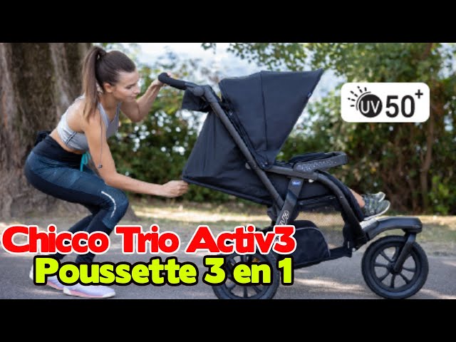 Poussette 3 en 1 avec Set de Voyage pour Voiture Chicco Trio Activ3  Poussette 