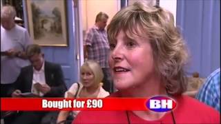 Bargain Hunt - Silver Engraved Walking Cane