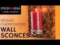 Making Mosaic Wall Sconces from Cherry Wood Making Mosaic Wall Sconces from Cherry Wood