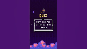 What Can You Catch but Not Throw? 🤔 #shorts #quizwhiz