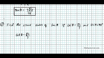 TrU7L1 Finding Trig functions Using Basic Trigonometric Identities