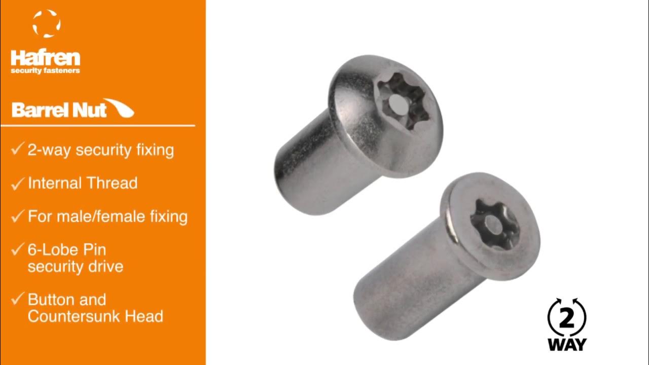 Introducing Barrel Nuts YouTube