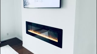 Step by step DIY box frame for to build your own electric fireplace #diyfireplace