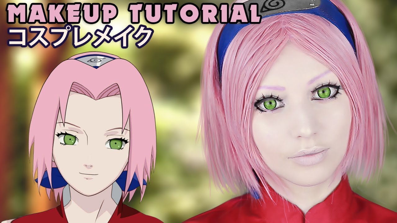 Sakura Cosplay Makeup Tutorial Naruto ナルト コスプレメイク ☆ - YouTube