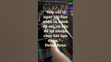 "Hãy cắt lỗ ngay khi bạn nhận ra mình đã sai, và hãy để lợi nhuận chạy khi bạn đúng."