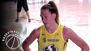 [WNBA] Breanna Stewart Mid-Game Interview, Phoenix Mercury vs Seattle Storm, August 8, 2020