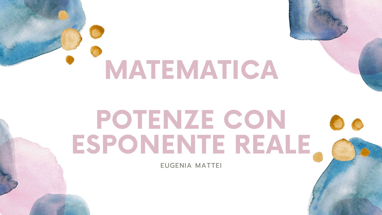 Potenze con esponente reale