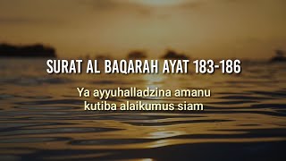 Ayat tentang puasa, Ya ayyuhalladzina amanu kutiba alaikumus siam