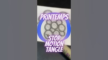 Printemps Stop Motion Zentangle® art #shorts