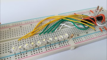 CD4017 ve NE555 ile yürüyen ışık devresi yapımı
