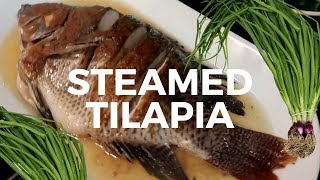 EASY STEAMED FISH WITH SPECIAL SOY SAUCE V-83 TILAPIA