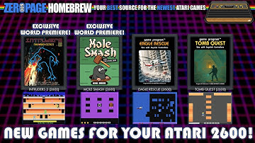 TWO WORLD PREMIERES! Intruders 2 & Mole Smash for the Atari 2600! PLUS Eagle Rescue and Tomb Quest!
