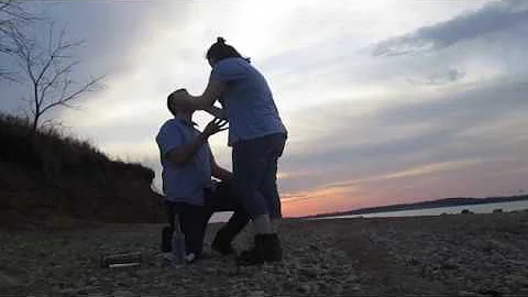 Cute Proposal with Message in a Bottle