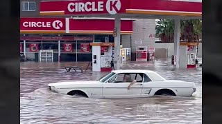 Floods in Las Vegas ! The biggest rain in history turns the streets of Las Vegas into rivers !!!